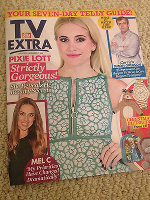 TV EXTRA MAGAZINE DEC 2014 PIXIE LOTT MEL C MELANIE CHISHOLM SIMON GREGSON