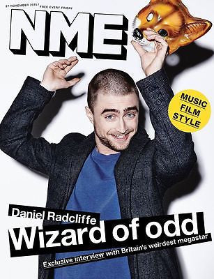 Harry Potter DANIEL RADCLIFFE Photo Cover interview UK NME MAGAZINE NOV 2015