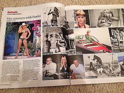 BRIGITTE BARDOT PHOTO SPECIAL UK TIMES MAGAZINE AUG 2016 NICO ROSBERG INTERVIEW