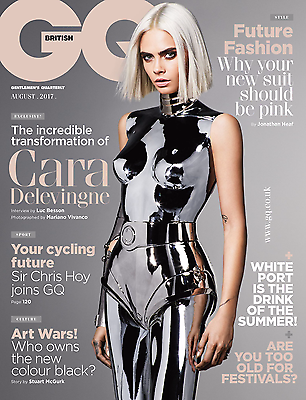 UK GQ Magazine August 2017 Cara Delevingne Exclusive Cover Interview