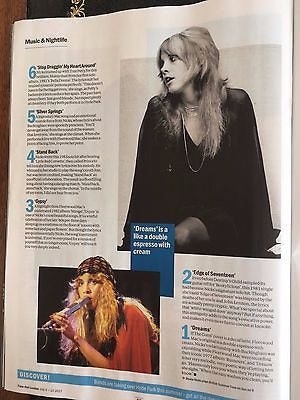 STEVIE NICKS - FLEETWOOD MAC Time Out London UK magazine July 4 2017