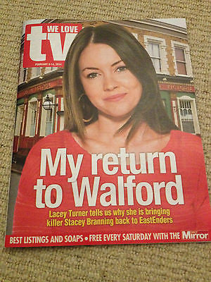 NEW We Love TV Mag Lacey Turner Dominic Cooper Fleming Jill Halfpenny Fay Ripley