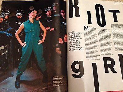 SUNDAY TIMES MAGAZINE OCT 2015 PUSSY RIOT NADYA TOLOKONNIKOVA UK PHOTO INTERVIEW
