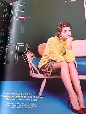 (UK) STYLIST MAGAZINE 2015 JENNA LOUISE COLEMAN DOCTOR WHO PHOTOS CYNDI LAUPER