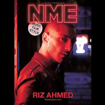 RIZ AHMED Photo Cover interview UK NME MAGAZINE April 2017 Calvin Harris