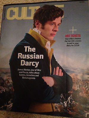 War & Peace JAMES NORTON PHOTO COVER INTERVIEW CULTURE MAGAZINE JANUARY 2016 NEW