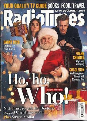 Doctor Who PETER CAPALDI PHOTO COVER RADIO TIMES MAGAZINE DECEMBER 2014 NEW
