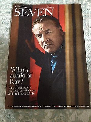 Russell Crowe RAY WINSTONE Photo Cover 2014 MAGAZINE JULIE ANDREWS MICK JAGGER