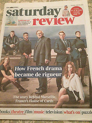TIMES SATURDAY REVIEW 04/2016 Marseille Gerard Depardieu & Benoit Magimel Cover