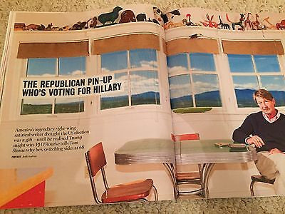 PATTIE BOYD Hayley Mills PJ O'Rourke UK Times Magazine October 2016 NEW