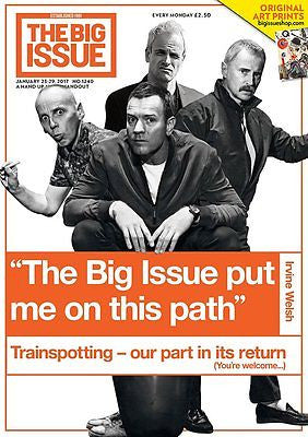 TRAINSPOTTING 2 - ROBERT CARLYLE Big Issue London UK magazine January 2017