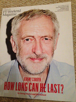 FT WEEKEND MAGAZINE SEPTEMBER 2015 JEREMY CORBYN PHOTO COVER NIAMH CUSACK
