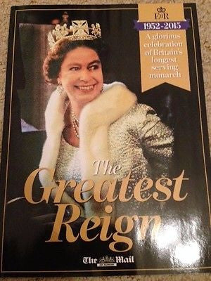 MAIL ON SUNDAY GLOSSY PHOTOS UK MAGAZINE QUEEN ELIZABETH II SOUVENIR ISSUE 2015