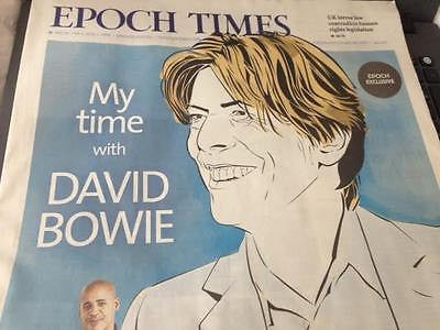 DAVID BOWIE Photo Cover Special UK LONDON Supplement JANUARY 20 2016 NEW