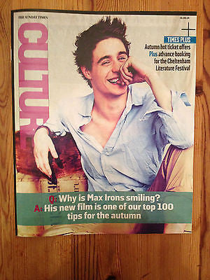 The White Queen MAX IRONS PHOTO COVER INTERVIEW AUG 2014 KATE BUSH Oliver Chris