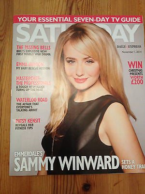 NEW Saturday Magazine 2014 SAMMY WINWARD VANESSA HEHIR LINDA BLAIR EMMA BUNTON