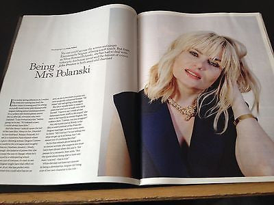 Polanski EMMANUELLE SEIGNER Photo Cover interview MAGAZINE 2014 ESTHER PEREL