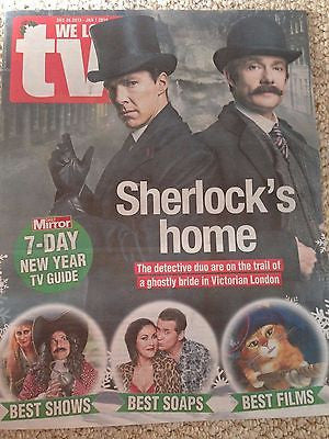 (UK) WE LOVE TV MAGAZINE DECEMBER 2015 BENEDICT CUMBERBATCH SHERLOCK PHOTO COVER