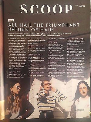 UK Stylist Magazine July 5th 2017 Haim Sofia Coppola Heida Reed