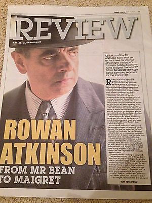 ROWAN ATKINSON Maigret PHOTO COVER EXPRESS REVIEW MARCH 2016