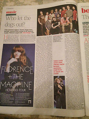 TIMES REVIEW JUNE 20 2015 FLORENCE AND THE MACHINE PHOTO INTERVIEW SNARKY PUPPY