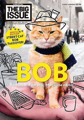 Big Issue Magazine November 2016 Street Cat Named Bob The Streetcat James Bowen