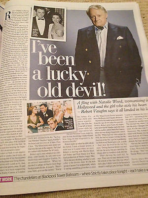 ROBERT VAUGHN interv/w JACK DONNELLY UK 1DAY ISSUE 2013 MARK GATISS DIANA WESTON