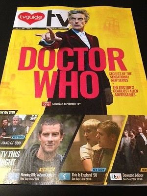 (UK) TV DAILY MAGAZINE SEPT 2015 PETER CAPALDI DR DOCTOR WHO DOWNTON ABBEY