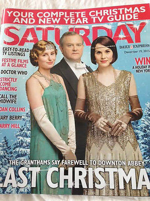Saturday Magazine Dec 2015 Michelle Dockery Downton Abbey Midge Ure Tom Chambers
