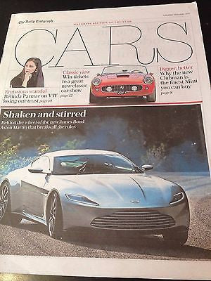 James Bond 007 Aston Martin UK Cars Supplement Cover 3 October 2015 New