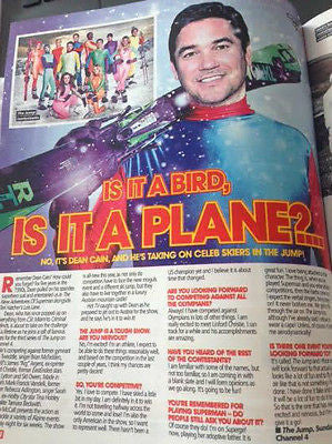Superman DEAN CAIN PHOTO INTERVIEW UK TV MAGAZINE JANUARY 2016