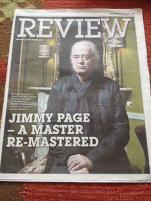 Led Zeppelin JIMMY PAGE PHOTO COVER INTERVIEW on ROBERT PLANT FEBRUARY 2015