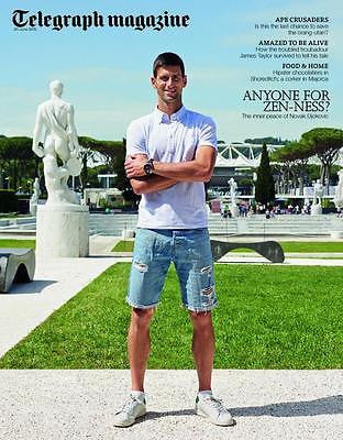 TELEGRAPH MAGAZINE JUNE 2015 NOVAK DJOKOVIC JAMES TAYLOR