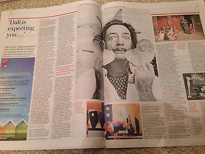(UK) TELEGRAPH REVIEW MARCH 2016 TIMOTHY SPALL SALVADOR DALI TOM HIDDLESTON