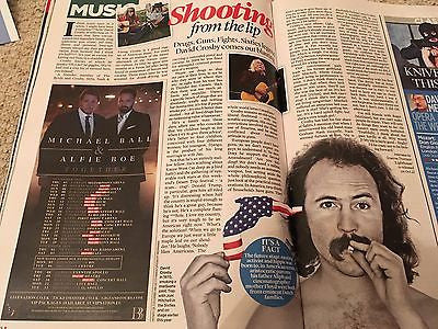 DAVID CROSBY PHOTO INTERVIEW  EVENT MAGAZINE OCT 2016 TOM HOLLANDER DAVID ESSEX
