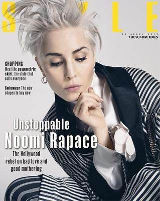 UK Style Magazine April 2017 Dragon Tattoo NOOMI RAPACE Photo Cover Interview
