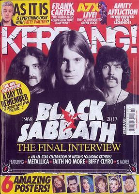 KERRANG! Magazine 21st Jan 2017 #1654 Black Sabbath - The Final Interview