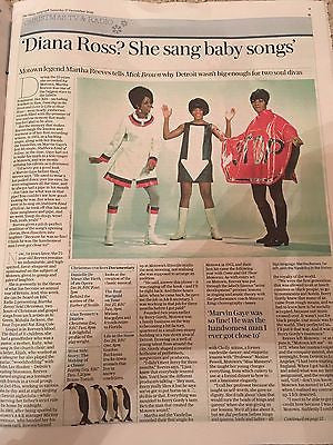 MARTHA REEVES interview DIANA ROSS supremes UK 1 DAY ISSUE 12/2016