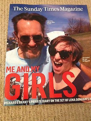 RICHARD E GRANT on set diary of Girls - LENA DUNHAM UK 1DAY ISSUE 2014 BRAND NEW