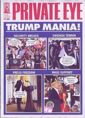 Private Eye Magazine February 2017 - Donald Trump - Trump Mania