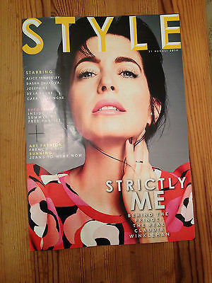 STYLE magazine 2014 Claudia Winkleman Cara Delevingne Jourdan Dunn De La Baume
