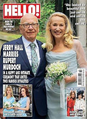(UK) HELLO Magazine March 2016 JERRY HALL MARRIES RUPERT MURDOCH PHOTO SPECIAL