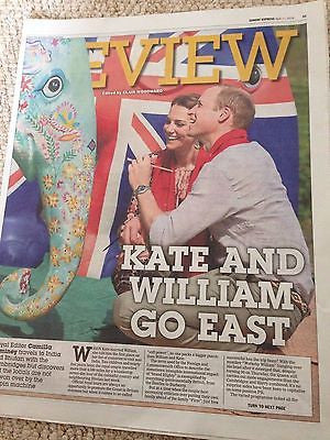 KATE MIDDLETON & PRINCE WILLIAM PHOTO UK COVER EXPRESS REVIEW APRIL 2016