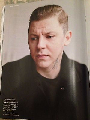 (UK) SUNDAY TIMES MAGAZINE 2015 BENEDICT CUMBERBATCH PROFESSOR GREEN BILL BAILEY