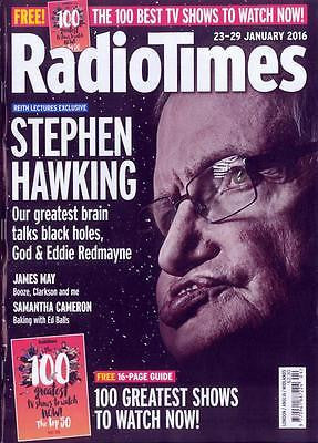 STEPHEN HAWKING REITH LECTURES EXCLUSIVE RADIO TIMES 2016 PHOTO COVER INTERVIEW