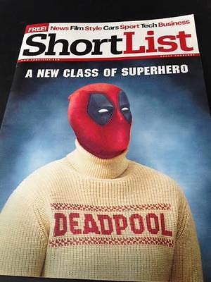 DEADPOOL UK Shortlist Magazine February 2016 MARVEL Ryan Reynolds Harvey Keitel