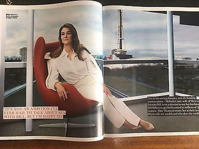 UK Times Magazine July 8th 2017 Melinda Gates Bill Philip Pullman Gordon Ramsay