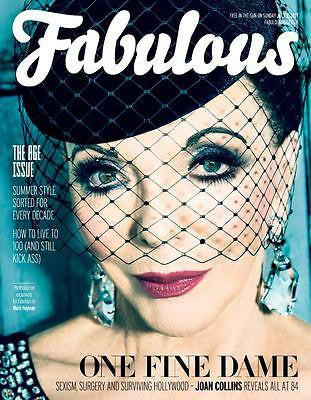UK Fabulous Magazine July 2017 Joan Collins Cover Story interview