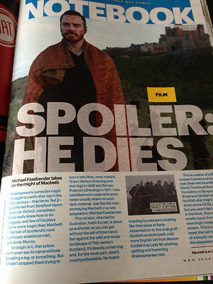 Al Pacino Michael Fassbender Macbeth UK One Day Magazine July 2015 NEW