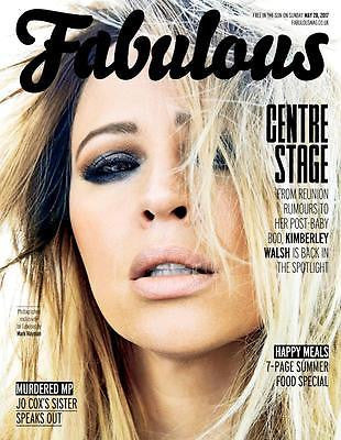 FABULOUS Magazine May 2017 Girls Aloud KIMBERLEY WALSH PHOTO COVER INTERVIEW